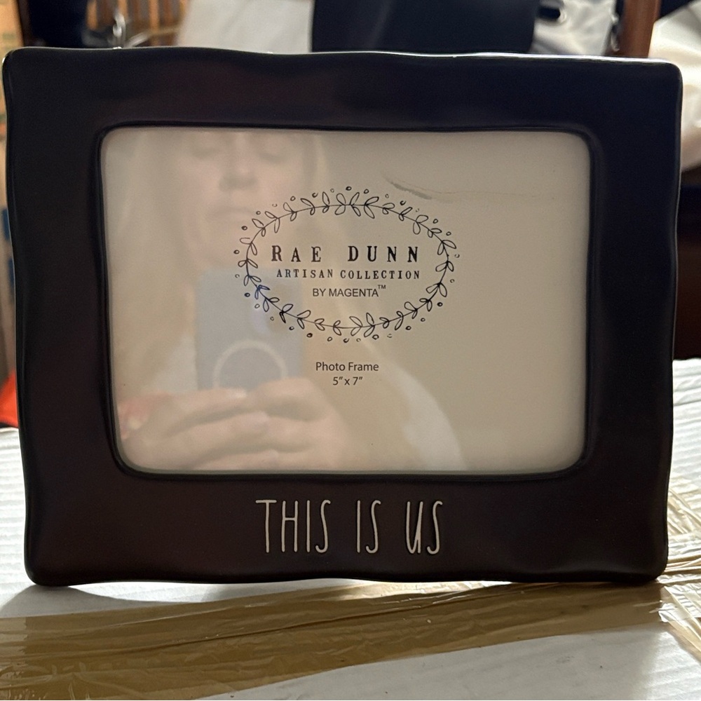 Rae Dunn Black 'This Is Us' Photo Frame